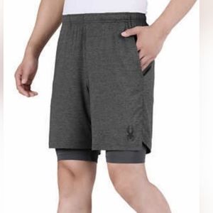NWT Spider Active Men's Tech Knit Short Size XXL